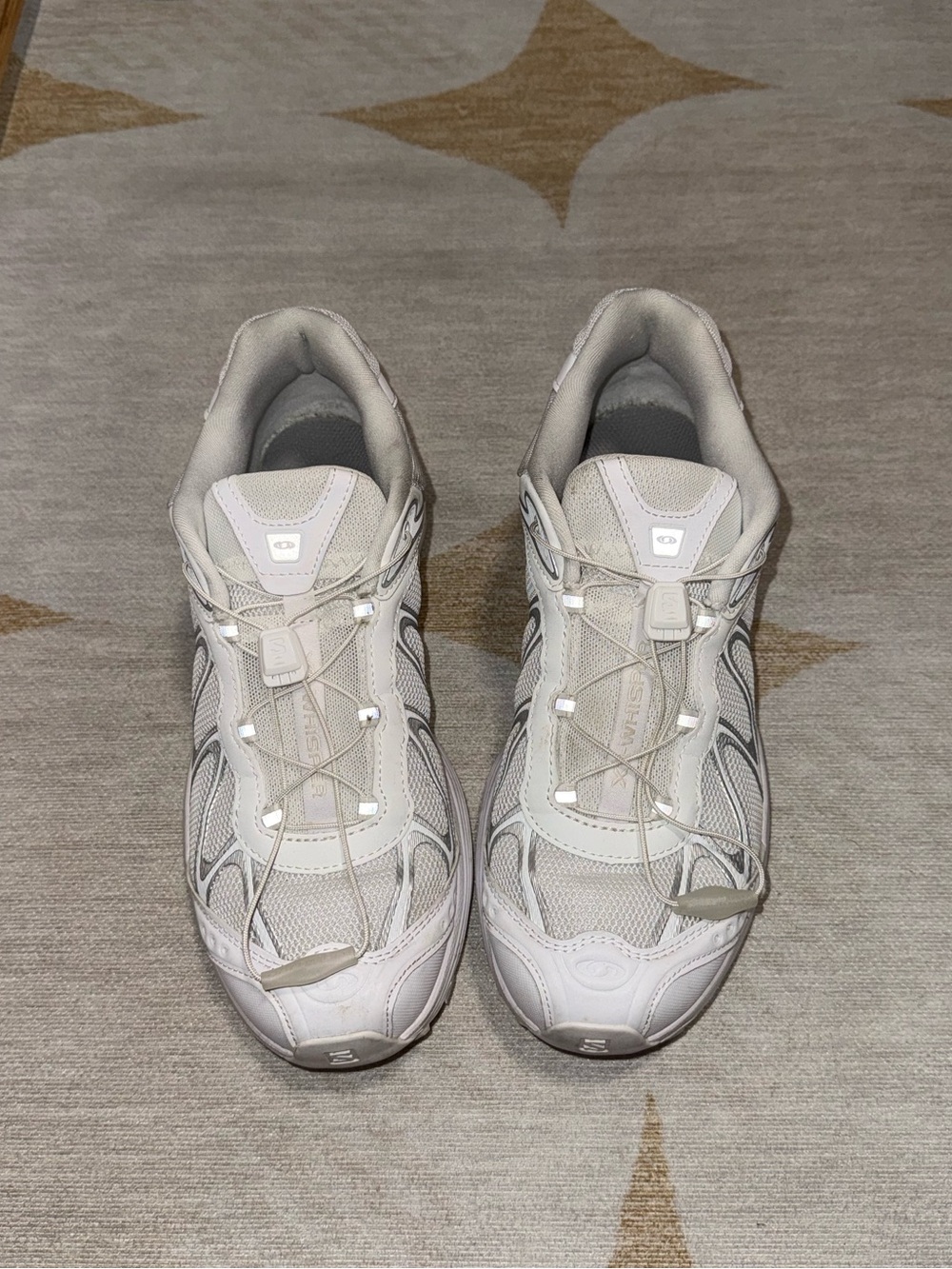White/Silver Whisper Salomon Sneakers
